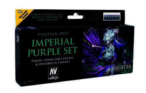 AV74104 Vallejo Fantasy Pro Imperial Purple (8) Acrylic Paint Set [74104] Vallejo
