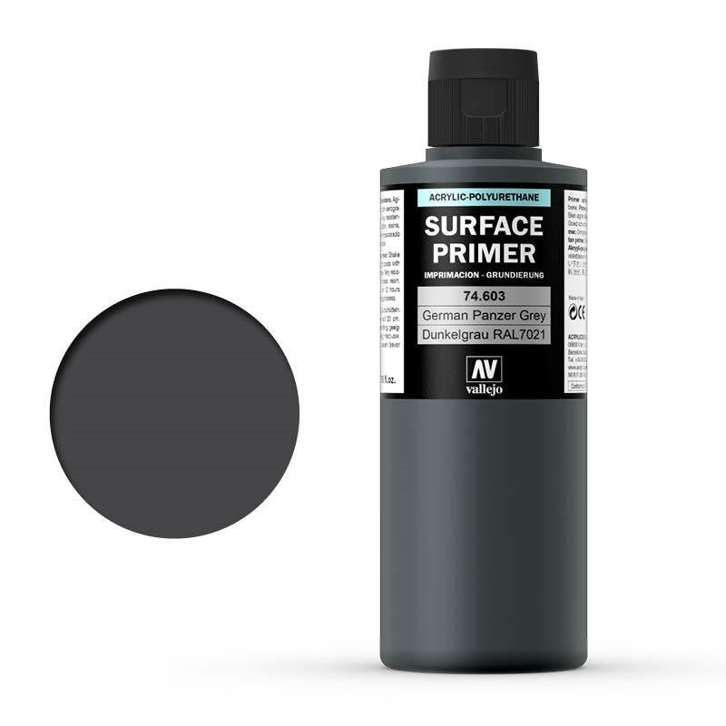 AV74603 Vallejo Surface Primer German Panzer Grey 200 ml [74603] Vallejo