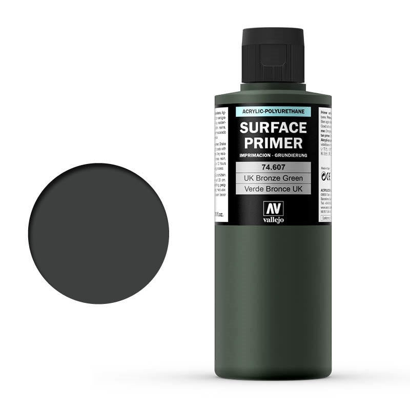 AV74607 Vallejo Surface Primer Color UK Bronze Green 200 ml [74607] Vallejo
