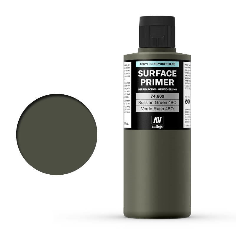 AV74609 Vallejo Surface Primer Color Russian Green 4BO 200 ml [74609] Vallejo