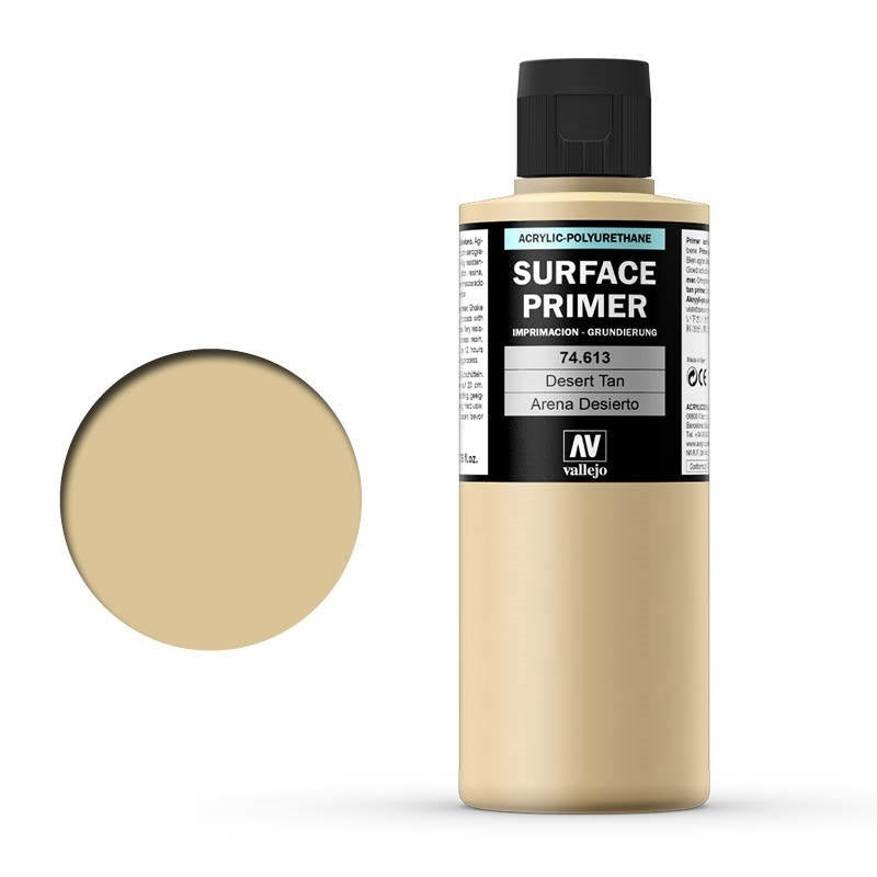 AV74613 Vallejo Surface Primer Color Desert Tan Base 200 ml [74613] Vallejo