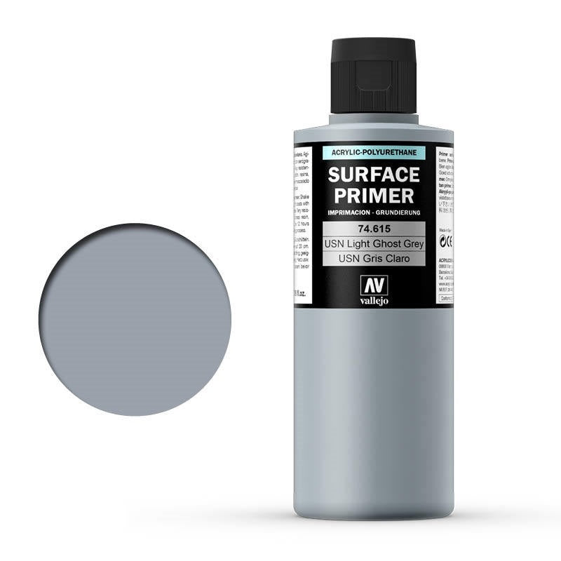 AV74615 Vallejo Surface Primer Color USN Light Ghost Grey 200 ml [74615] Vallejo