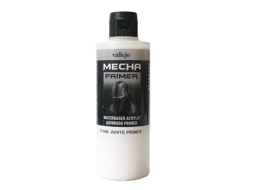 AV74640 Vallejo Mecha Colour White Primer 200ml [74640] Vallejo