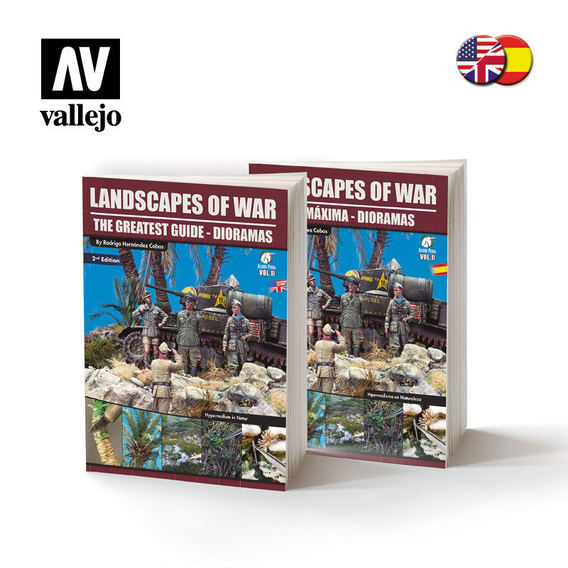 AV75009 Vallejo Book: Landscapes of War Vol. 2 [75009] Vallejo