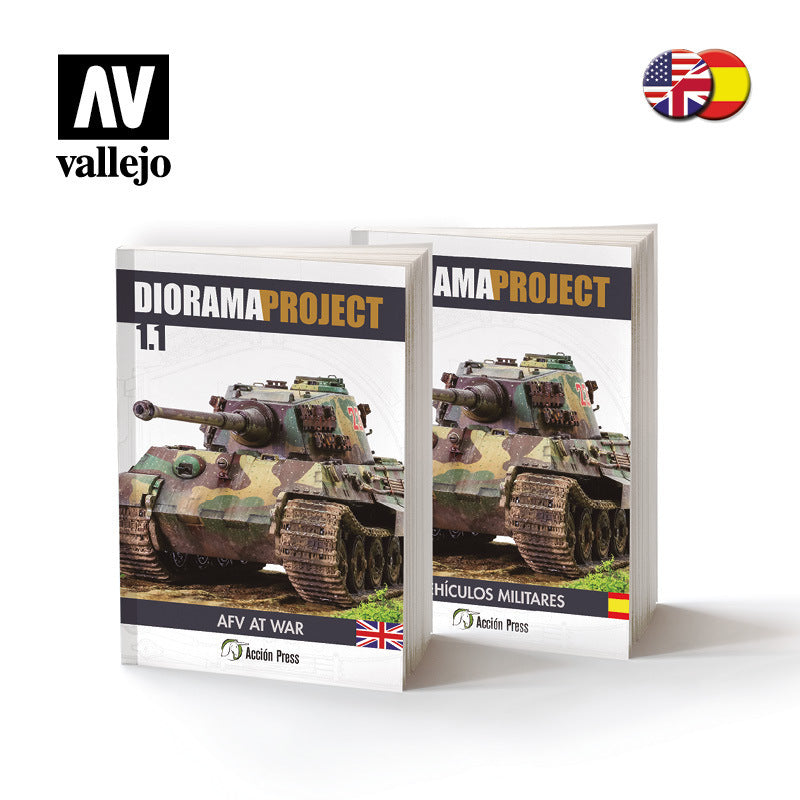 AV75030 Vallejo Book: Diorama Project 1.1 AFV at War [75030] Vallejo