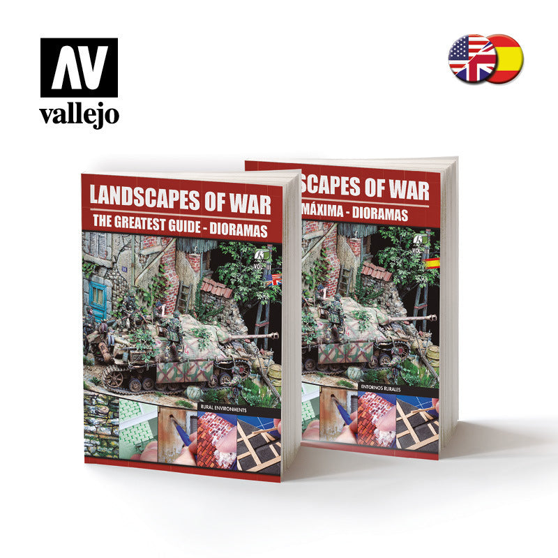 AV75034 Vallejo Book: Landscapes of War Vol. 3 [75034] Vallejo