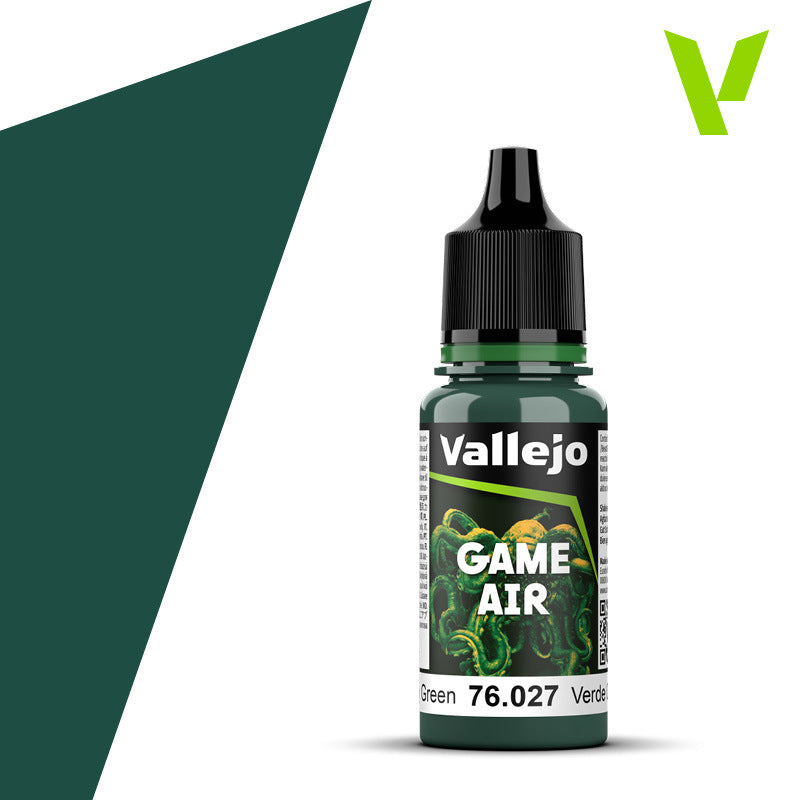 AV76027 Vallejo Game Air Scurvy Green 18 ml Acrylic Paint - New Formulation