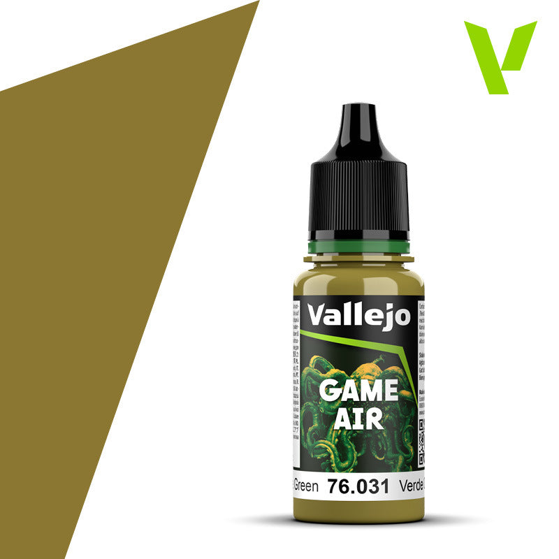 AV76031 Vallejo Game Air Camouflage Green 18 ml Acrylic Paint - New Formulation