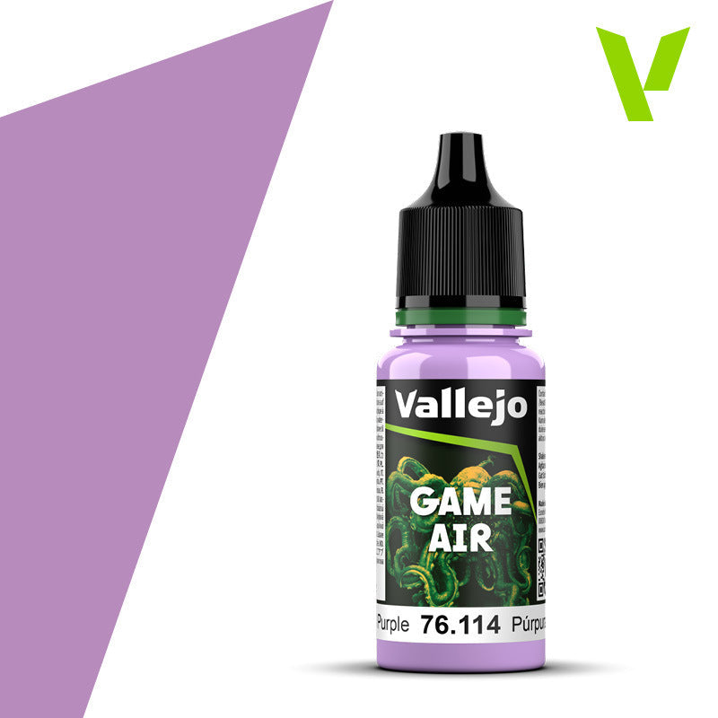 AV76114 Vallejo Game Air Lustful Purple 18 ml Acrylic Paint - New Formulation Vallejo