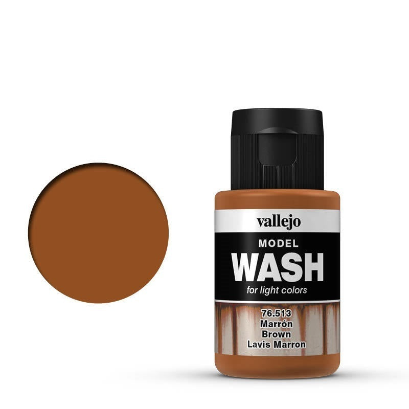AV76513 Vallejo Model Wash Brown 35 ml Acrylic Paint [76513] Vallejo