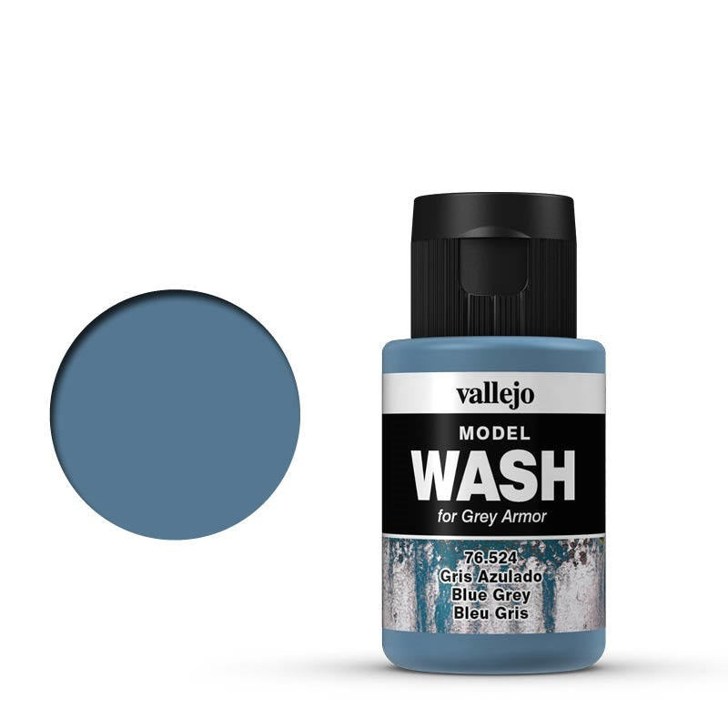 AV76524 Vallejo Model Wash Blue Grey 35 ml Acrylic Paint [76524] Vallejo
