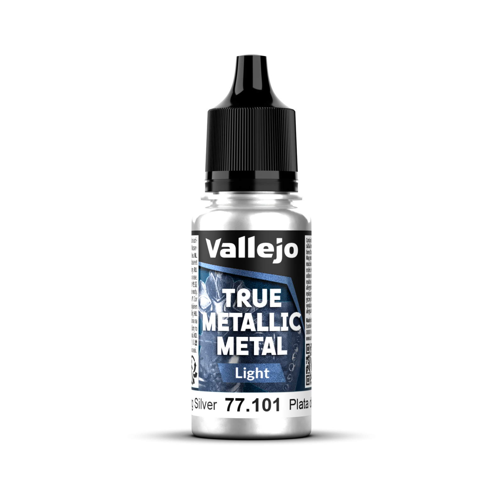 Vallejo True Metallic Metal: Light - Sterling Silver 18 ml