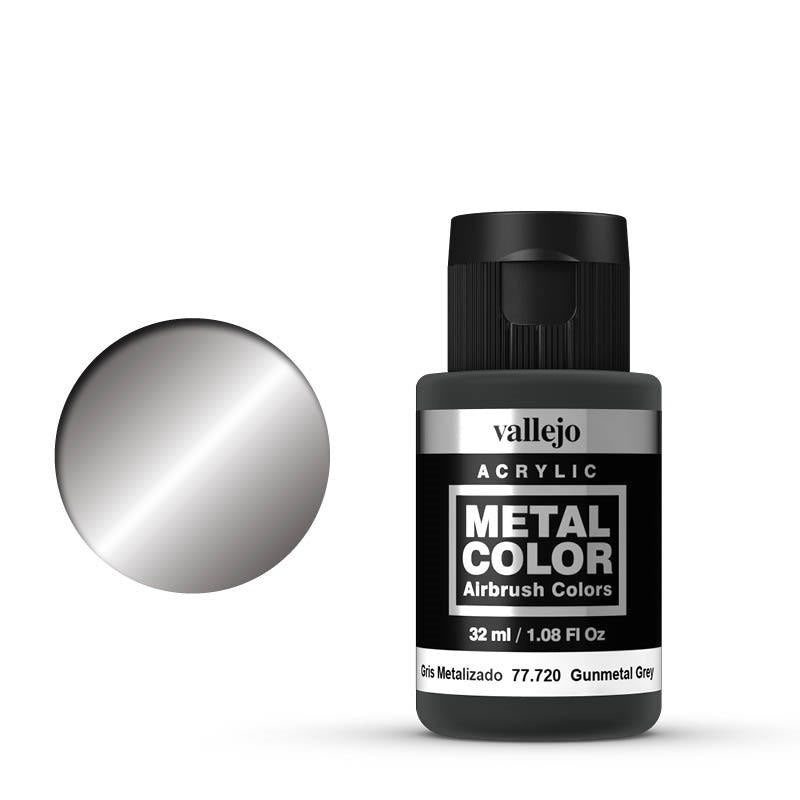AV77720 Vallejo Metal Color Gunmetal Grey 32ml Acrylic Paint [77720] Vallejo