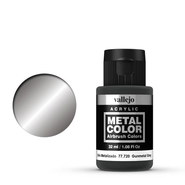 AV77720 Vallejo Metal Color Gunmetal Grey 32ml Acrylic Paint [77720]