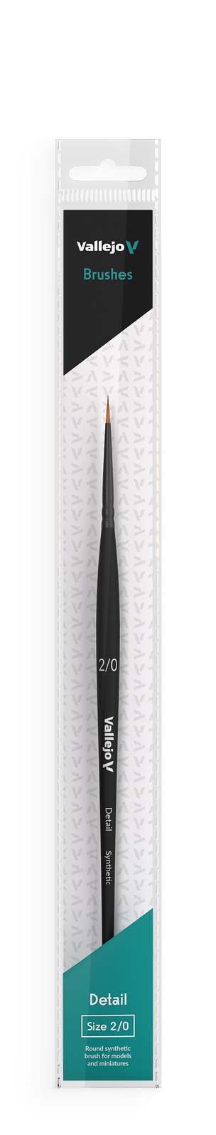 AVB02020 Vallejo Hobby Brushes: Detail Round Synthetic Brush No. 2/0