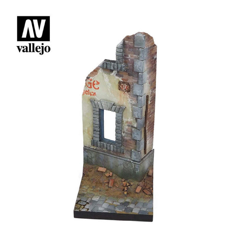 AVSC009 Vallejo Scenics Ruined Street Corner (7 x 7 cm)