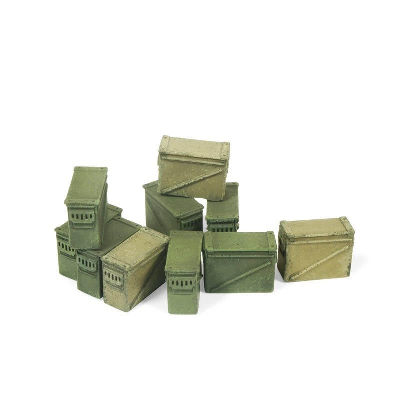 AVSC221 Vallejo Large Ammo Boxes 12.7mm Diorama Accessory [SC221] Vallejo