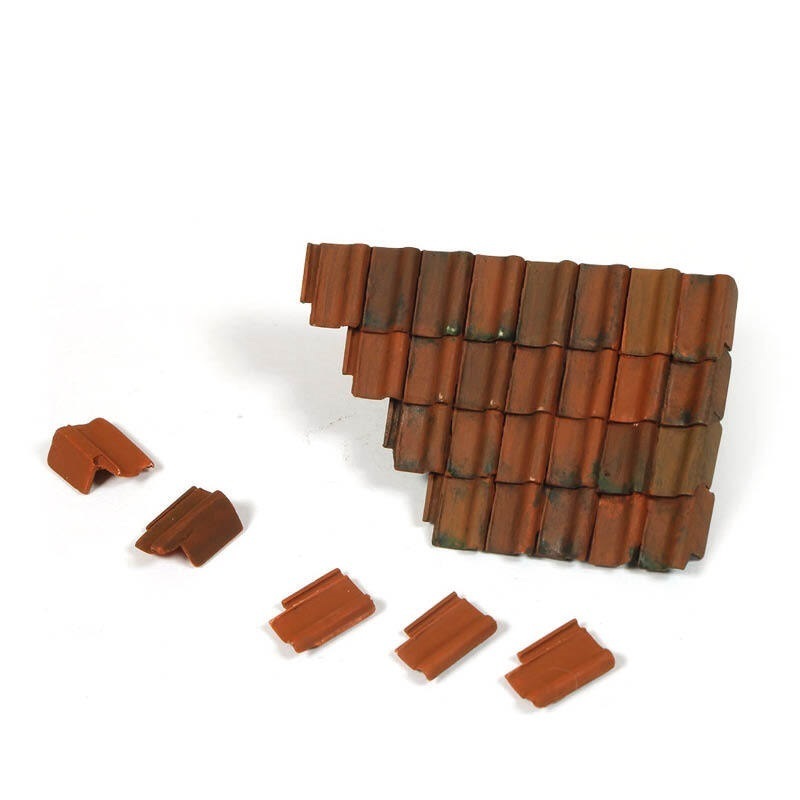 AVSC230 Vallejo Damaged Roof Section and Tiles Diorama Accessory [SC230] Vallejo