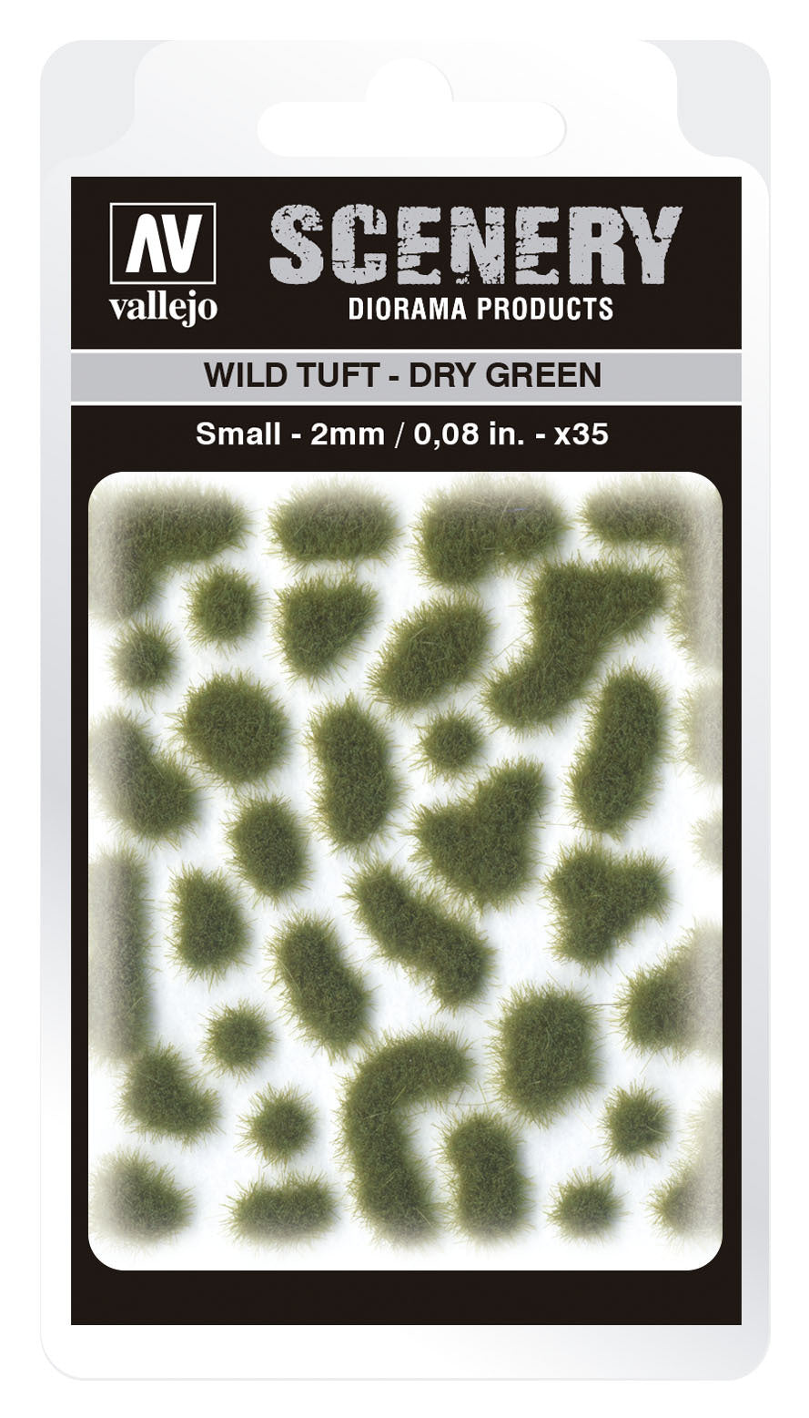 AVSC401 Vallejo 2mm Wild Tuft - Dry Green Diorama Accessory [SC401] Vallejo