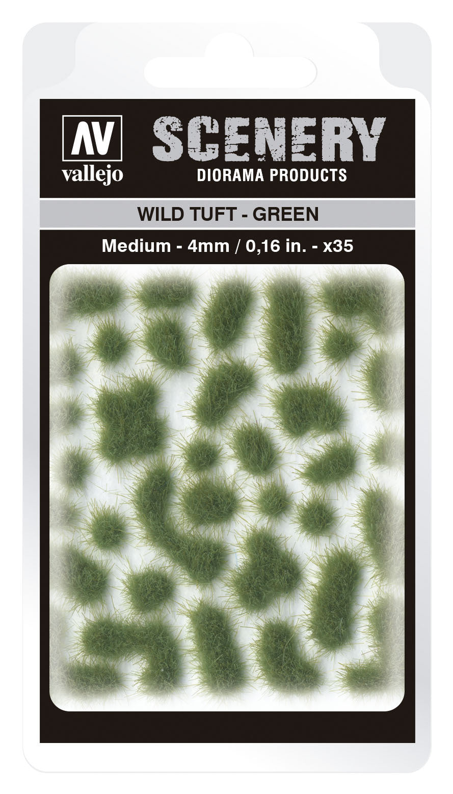 AVSC406 Vallejo 4mm Wild Tuft - Green Diorama Accessory [SC406] Vallejo