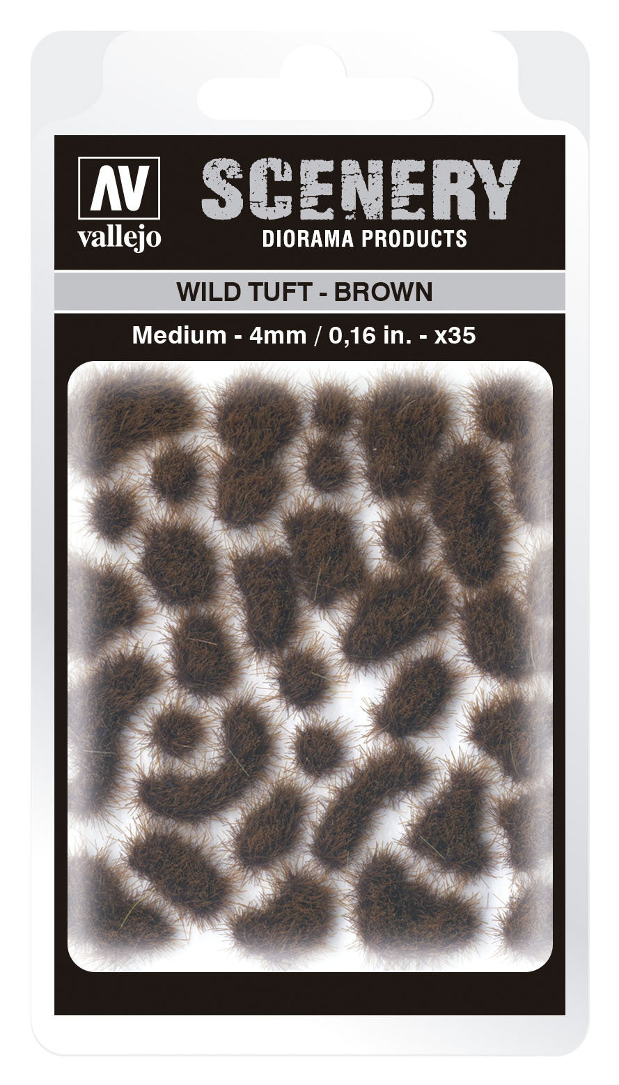 AVSC411 Vallejo 4mm Wild Tuft - Brown Diorama Accessory [SC411] Vallejo