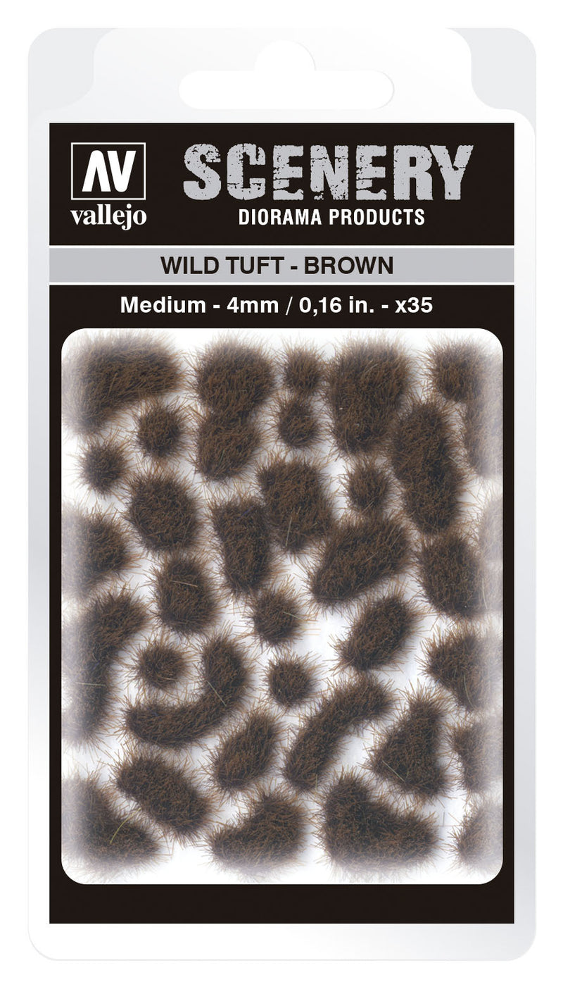 AVSC411 Vallejo 4mm Wild Tuft - Brown Diorama Accessory [SC411]