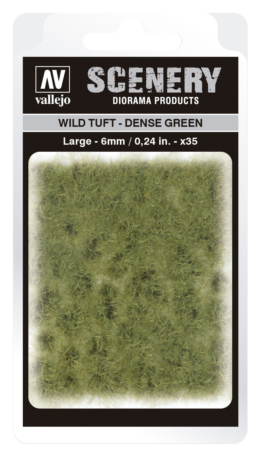 AVSC413 Vallejo 6mm Wild Tuft - Dense Green Diorama Accessory [SC413] Vallejo