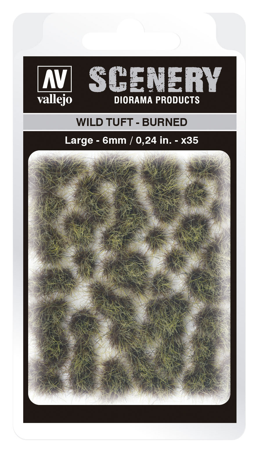 AVSC414 Vallejo 6mm Wild Tuft - Burned Diorama Accessory [SC414] Vallejo