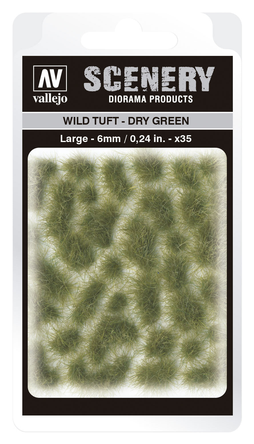 AVSC415 Vallejo 6mm Wild Tuft - Dry Green Diorama Accessory [SC415] Vallejo