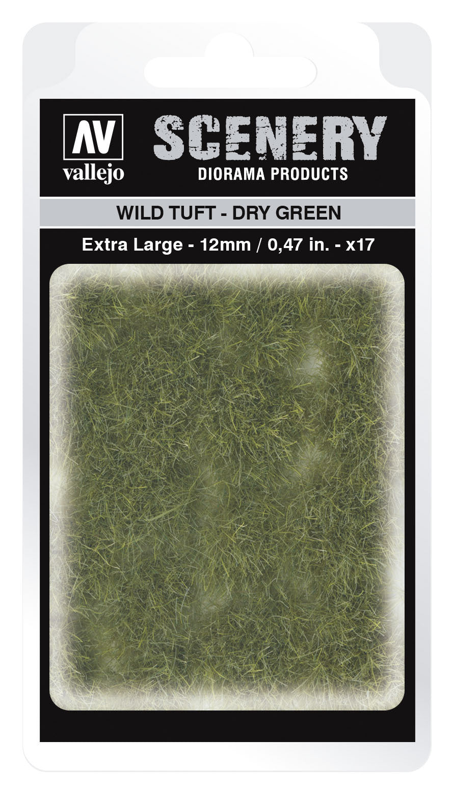 AVSC424 Vallejo 12mm Wild Tuft - Dry Green Diorama Accessory [SC424] Vallejo