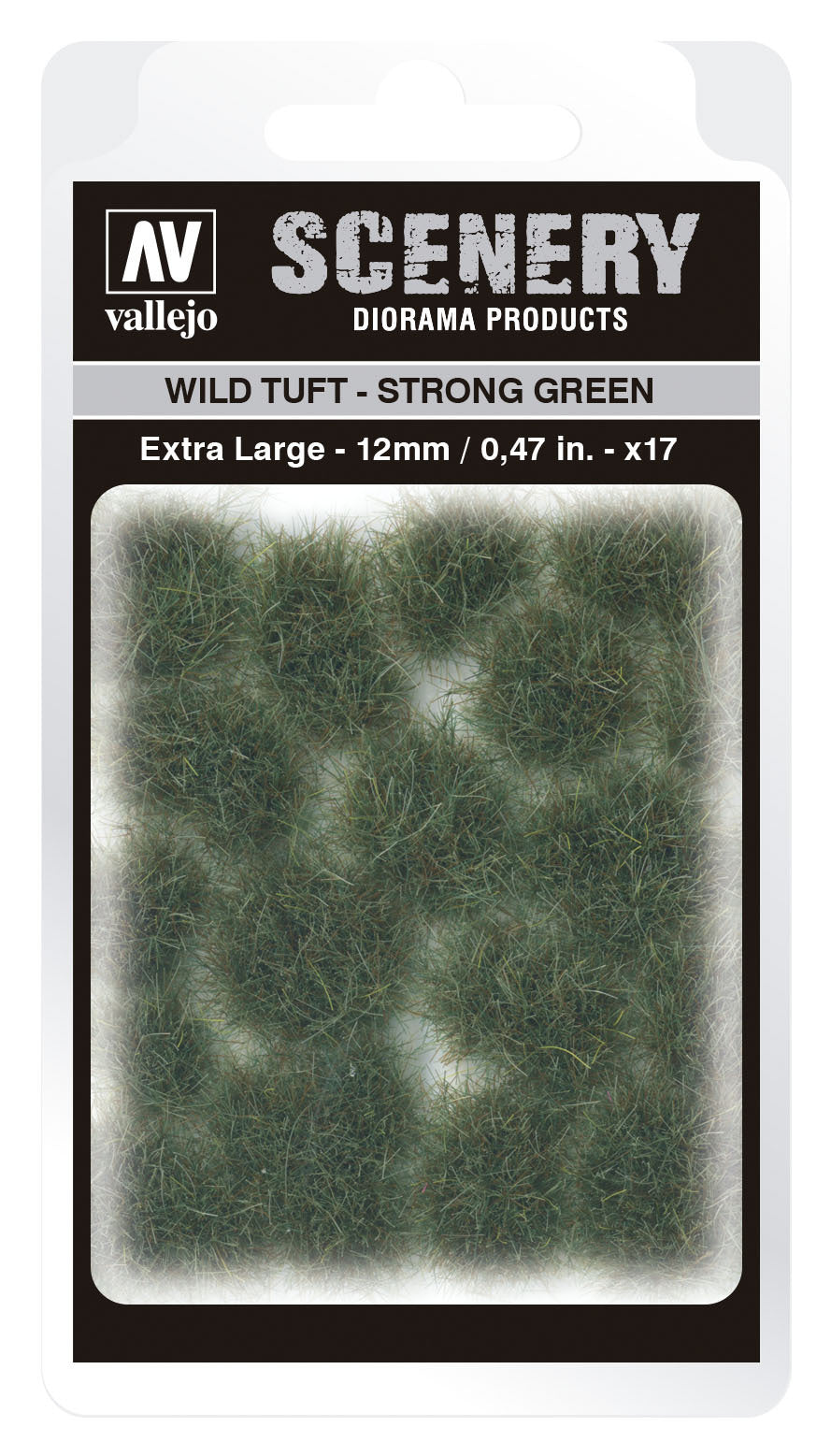 AVSC427 Vallejo 12mm Wild Tuft - Strong Green Diorama Accessory [SC427] Vallejo