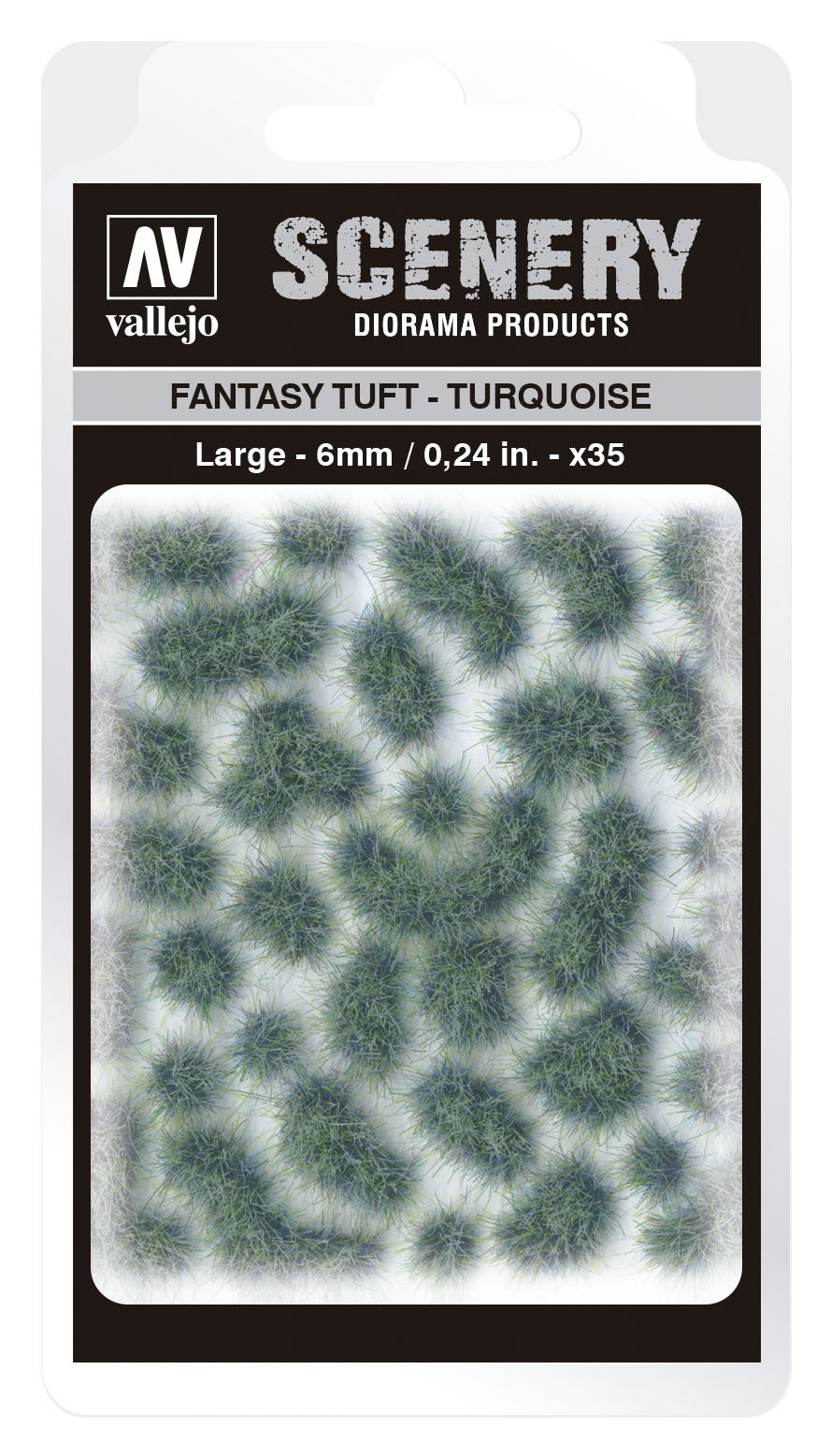 AVSC432 Vallejo 6mm Fantasy Tuft - Turquoise Diorama Accessory [SC432] Vallejo