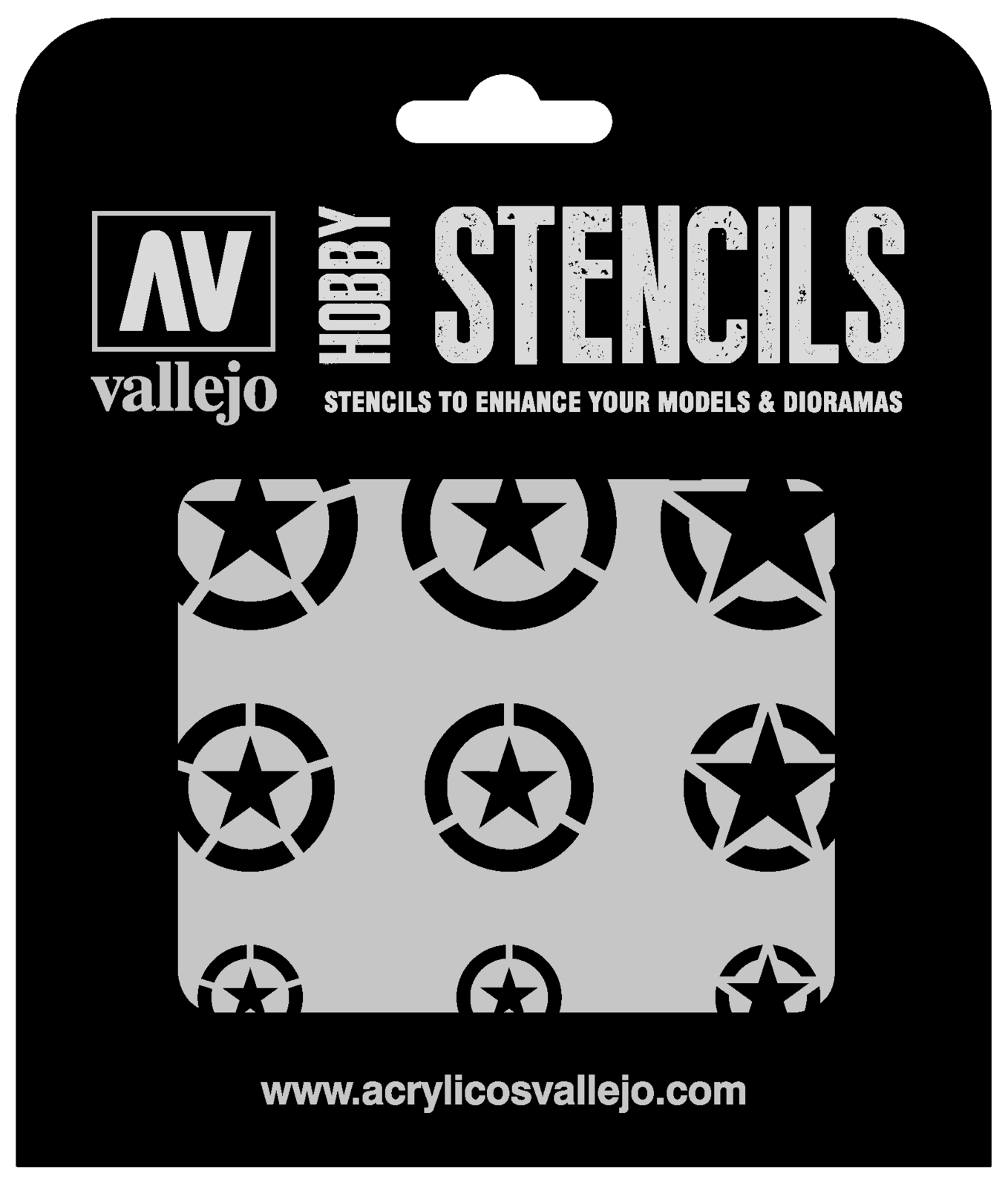 AVST-AIR004 Vallejo 1/32 USAF Markings Stencil [ST-AIR004] Vallejo