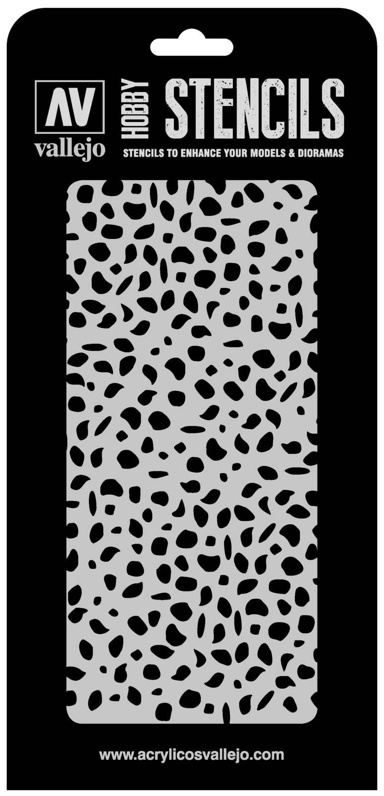 AVST-CAM002 Vallejo 1/32 Luftwaffe WWII Spots Camo Stencil [ST-CAM002] Vallejo