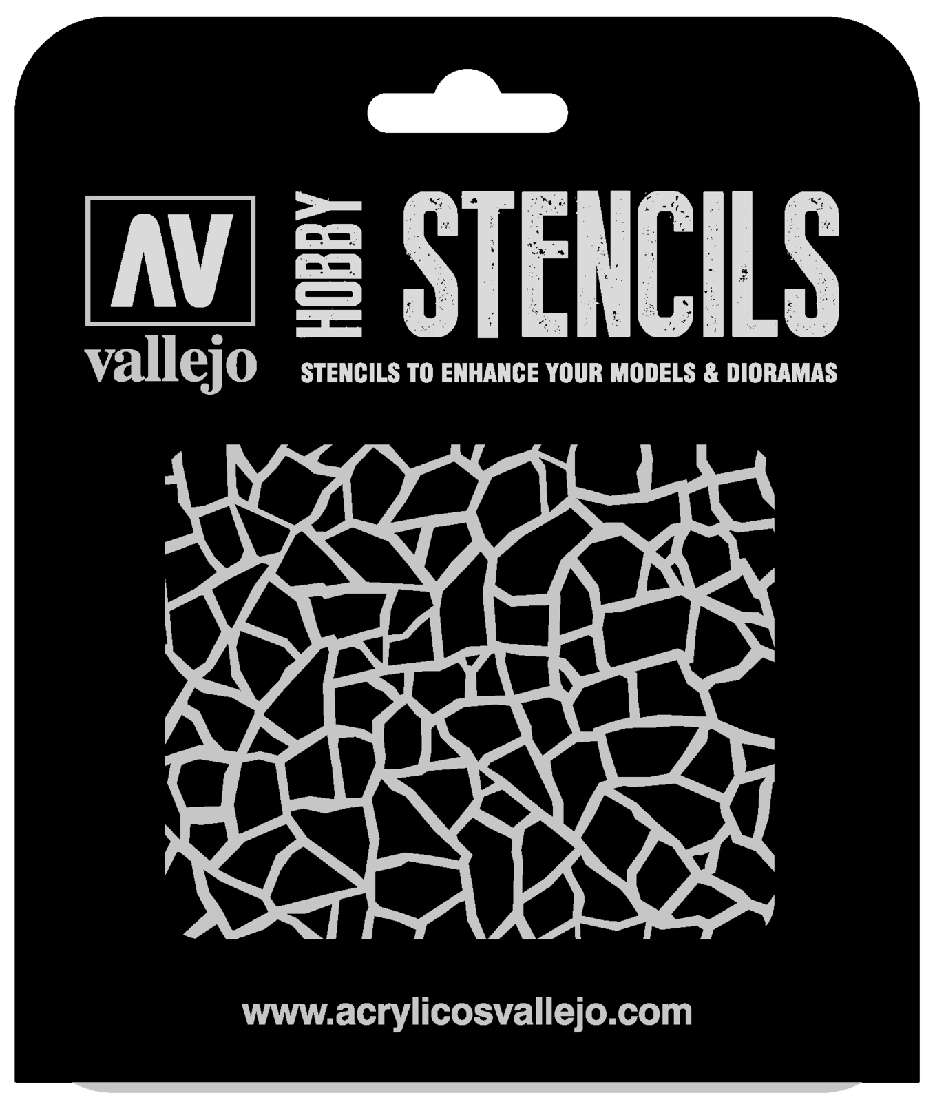 AVST-CAM003 Vallejo 1/32 Giraffe Camo WWII Stencil [ST-CAM003] Vallejo