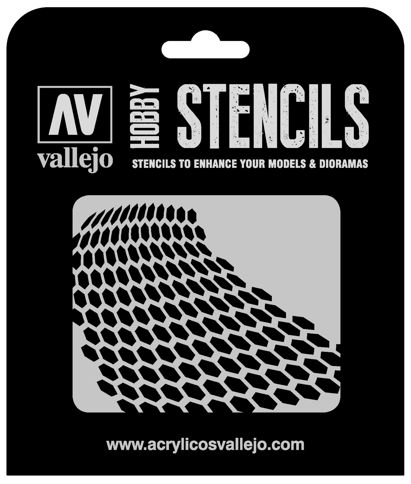 AVST-SF003 Vallejo Distorted Honeycomb Stencil [ST-SF003] Vallejo