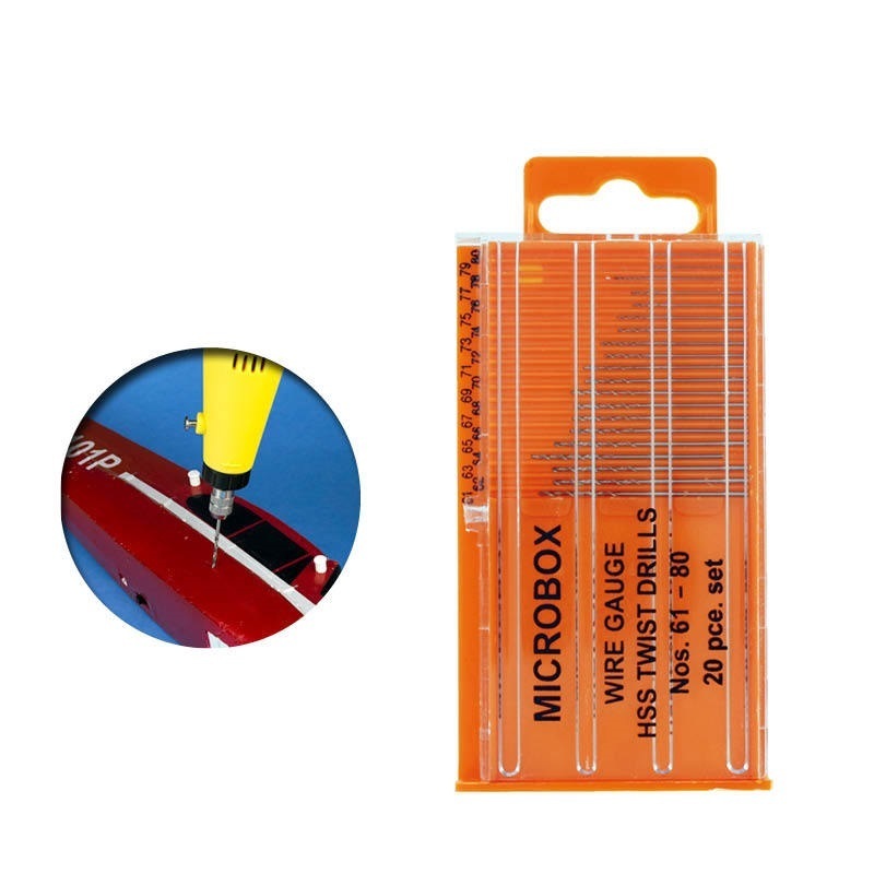 AVT01002 Vallejo Tools Microbox drill set (20) 61-80 [T01002] Vallejo