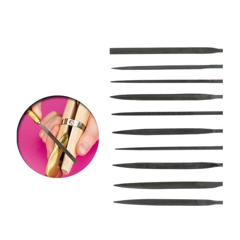 AVT03001 Vallejo Tools Budget needle file set (10) [T03001] Vallejo