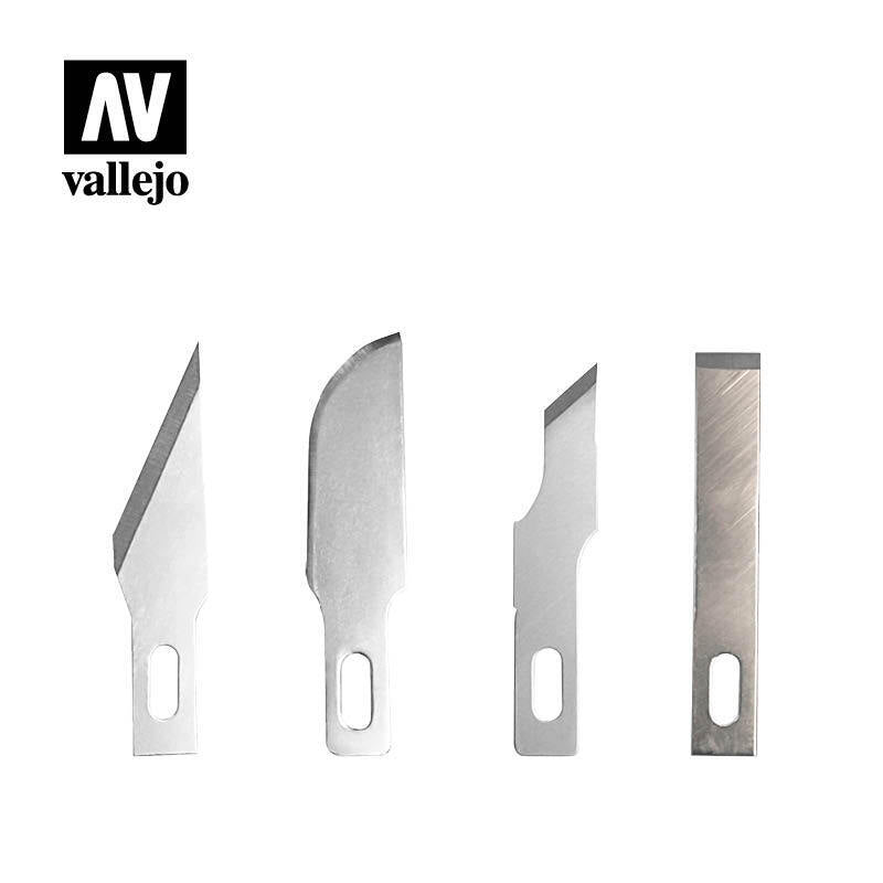 AVT06010 Vallejo 5 Assorted Blades for Knife no. 1 [T06010] Vallejo