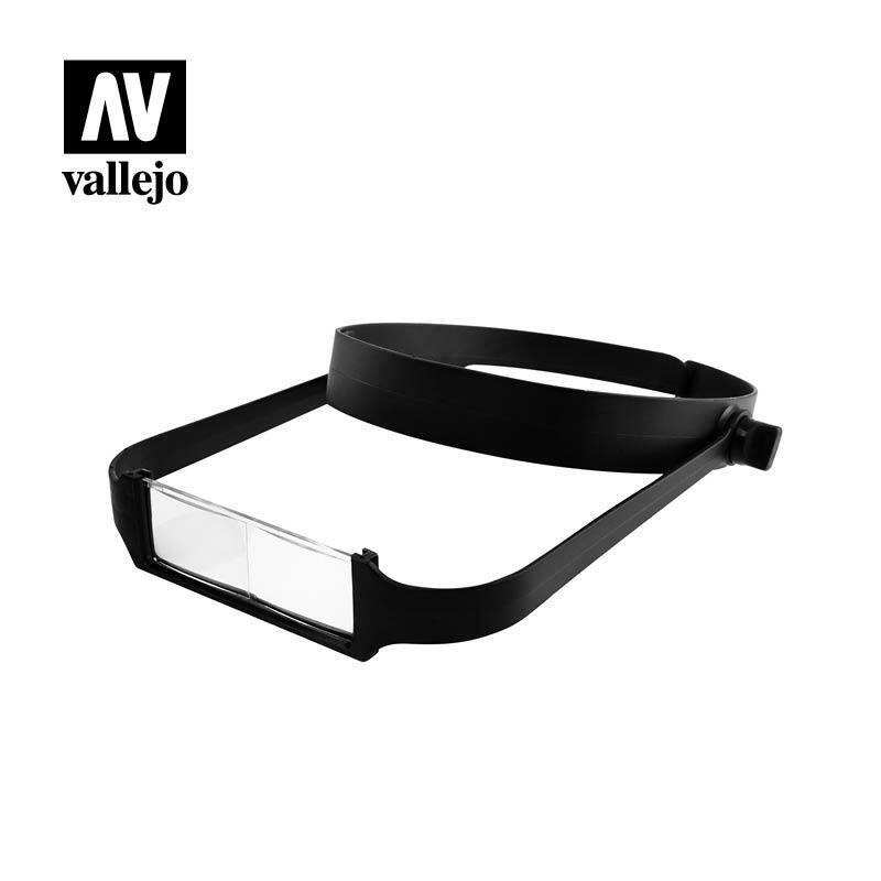 AVT14001 Vallejo Lightweight Headband Magnifier with 4 Lenses [T14001] Vallejo