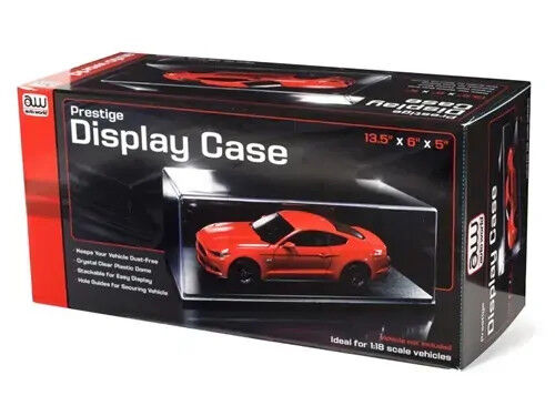 AMT 1/18 Plastic Display Case w/ Backdrop Included (No remailer) 13.5" x 6" x 5" [AWDC001]