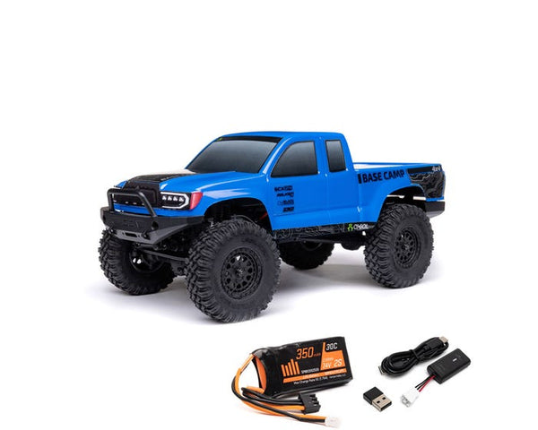 Axial SCX24 Base Camp 1/24 Rock Crawler, RTR, Blue AXI-1219T2