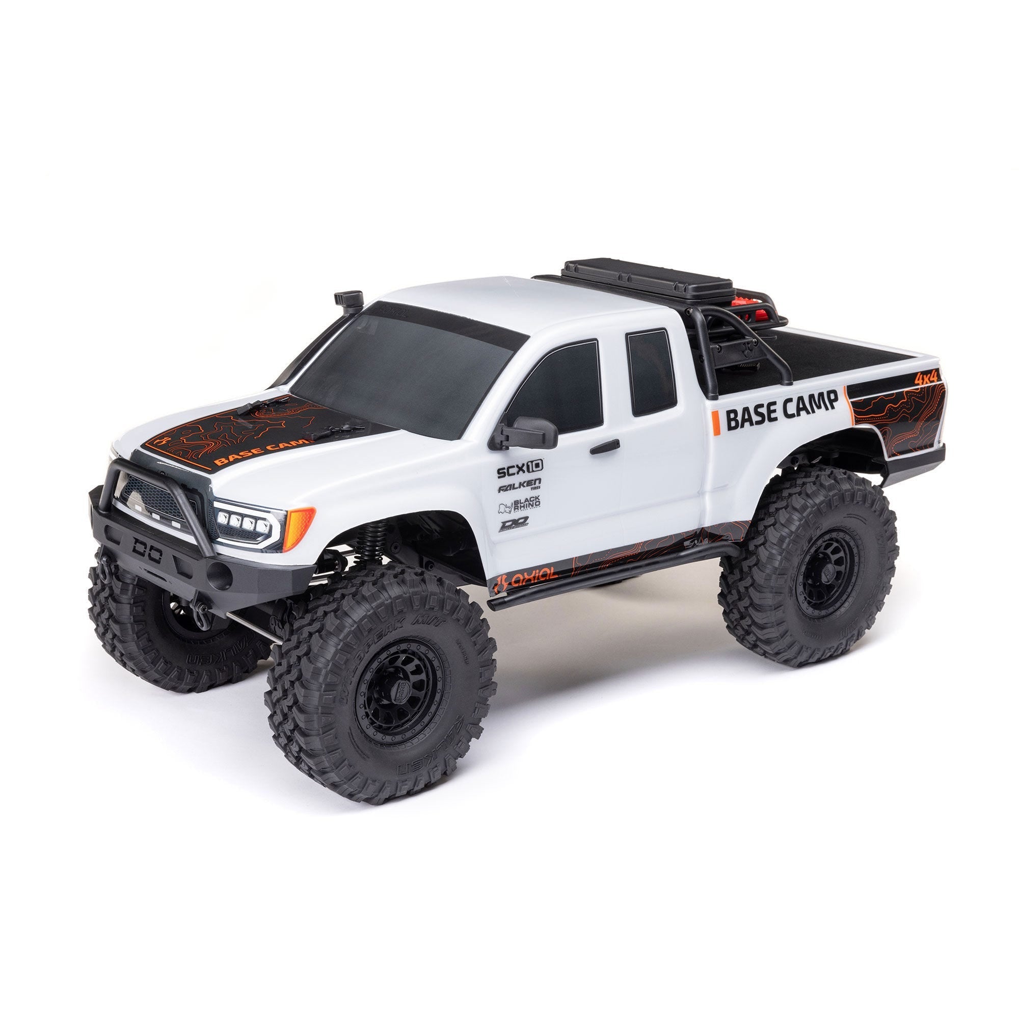 AXI-1375T11 Axial SCX10 III Base Camp V2 1/10 Rock Crawler RTR, White Axial