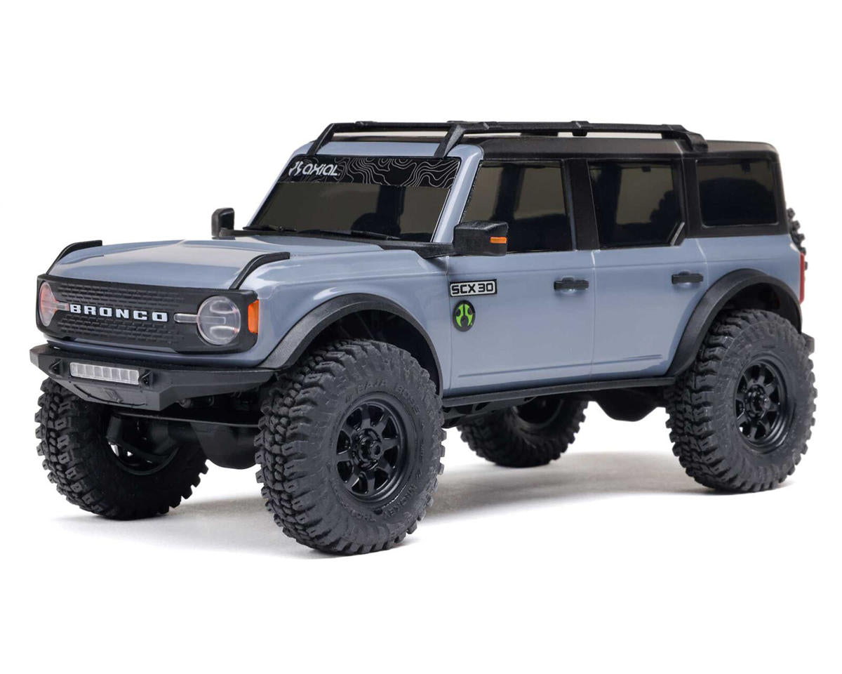 Axial SCX30 Ford Bronco 1/30 Rock Crawler, RTR, Grey AXI-2048T2