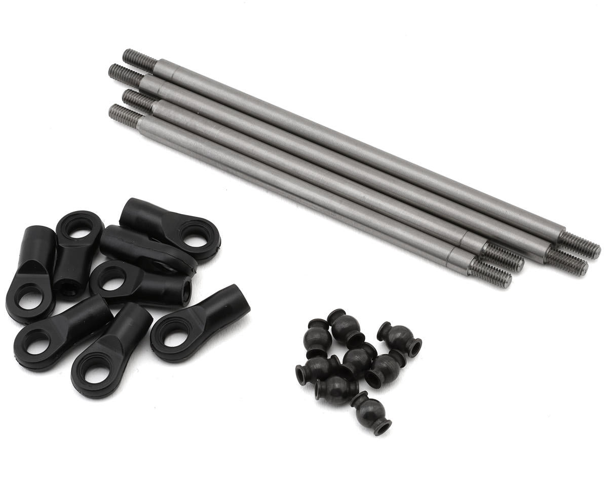 Axial Titanium Rear Upper and Lower 4WS Link Set, AXP8 AXI-2207