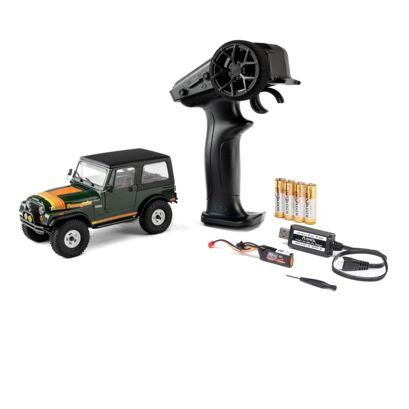 Axial SCX30 Jeep CJ-7 Renegade 1/30 Brushed Rock Crawler, RTR, Green AXI-3273T2