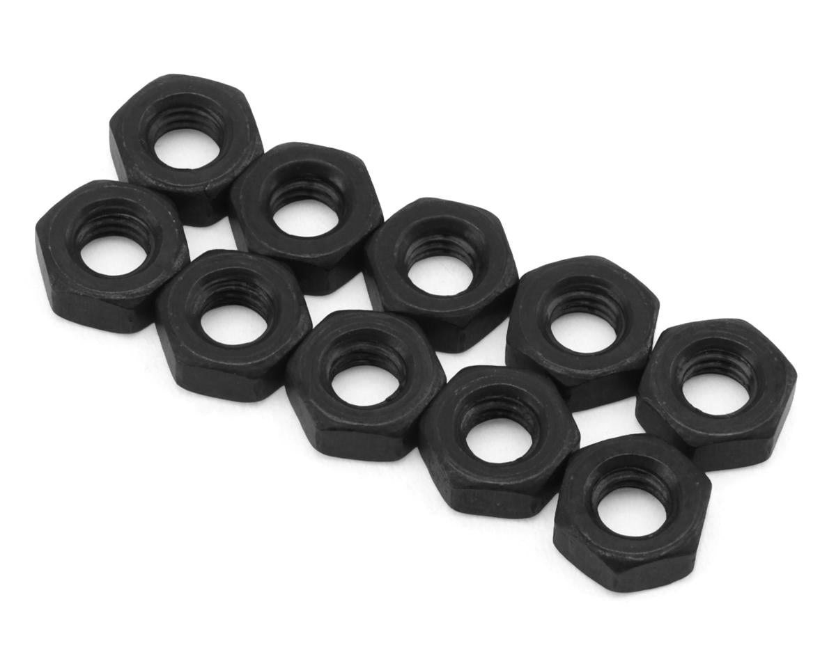 Axial Thin M3 Nut, Black, 10pcs - AXI-3837