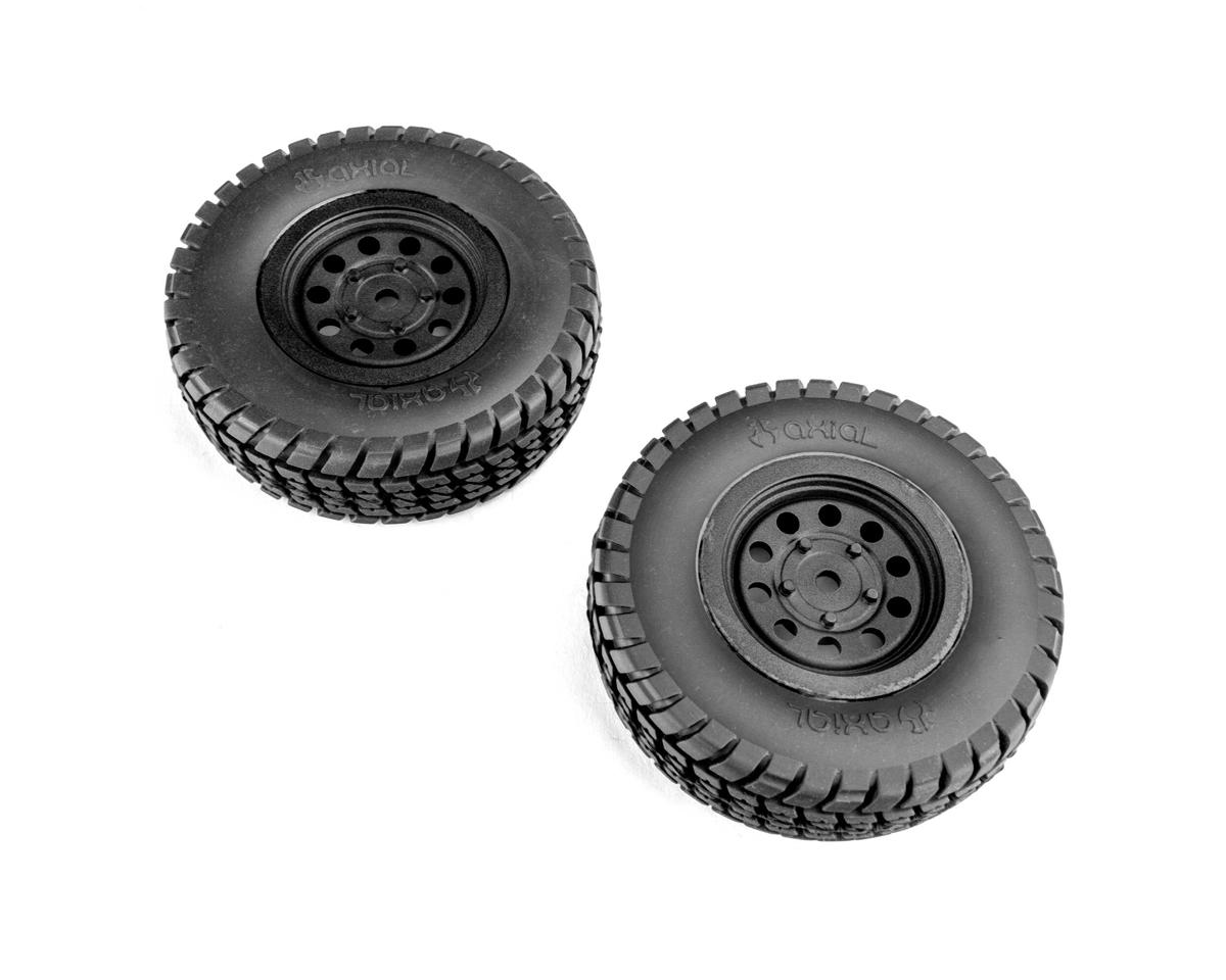 Axial Mounted Tyre and Wheels, 2pcs, SCX10 Trailer - AXI-4120