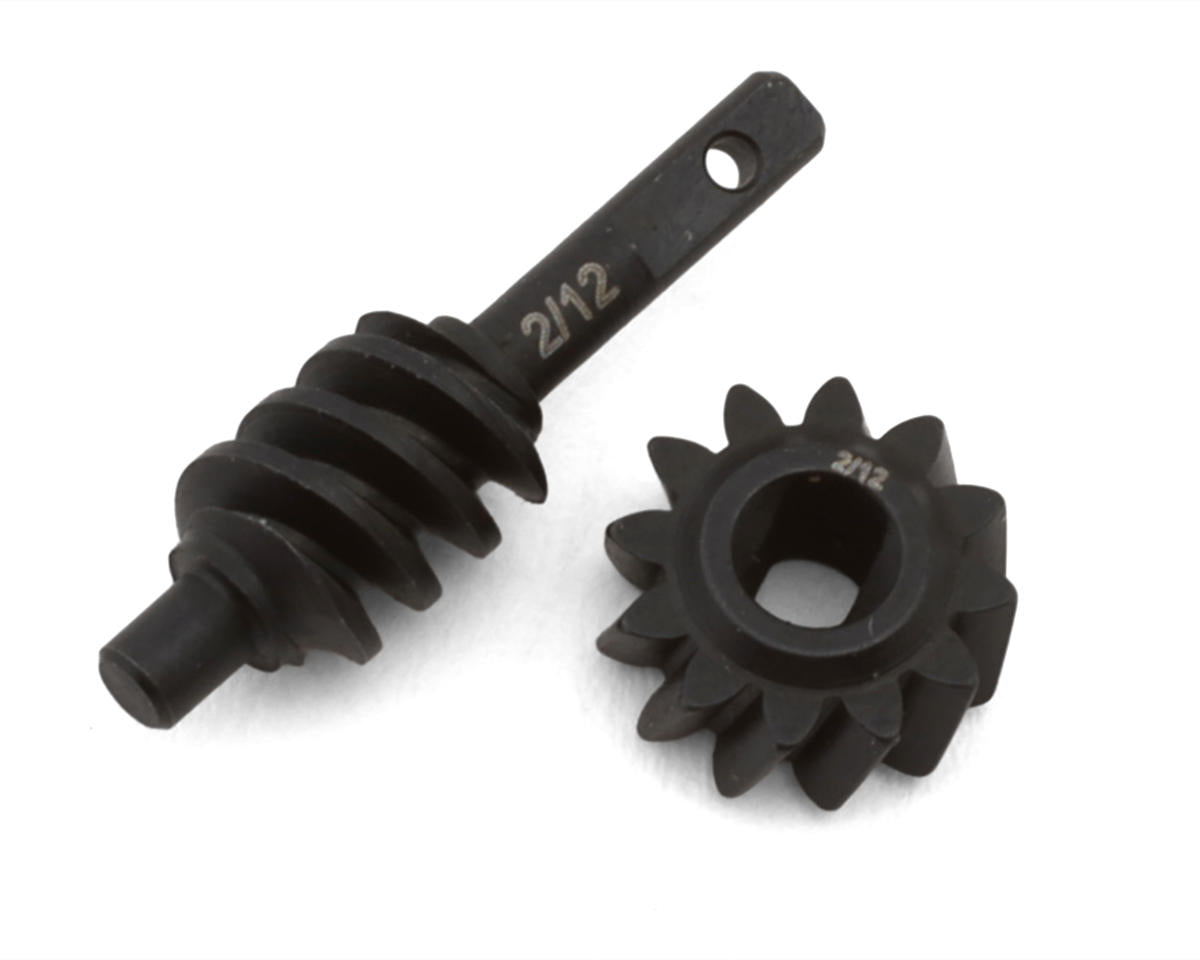 Axial Steel Ring/Pinion Worm Gear, 2/12T, Axle, SCX30 - AXI-4279