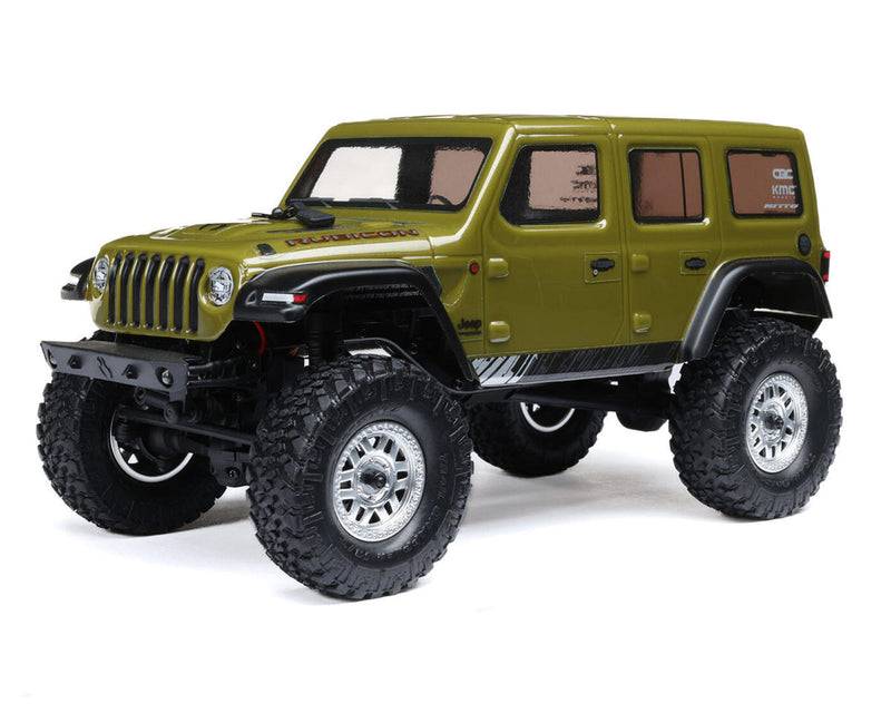 AXI00002V3T4 Axial SCX24 Jeep Wrangler JLU 1/24 Crawler RTR, Green, AXI00002V3T4